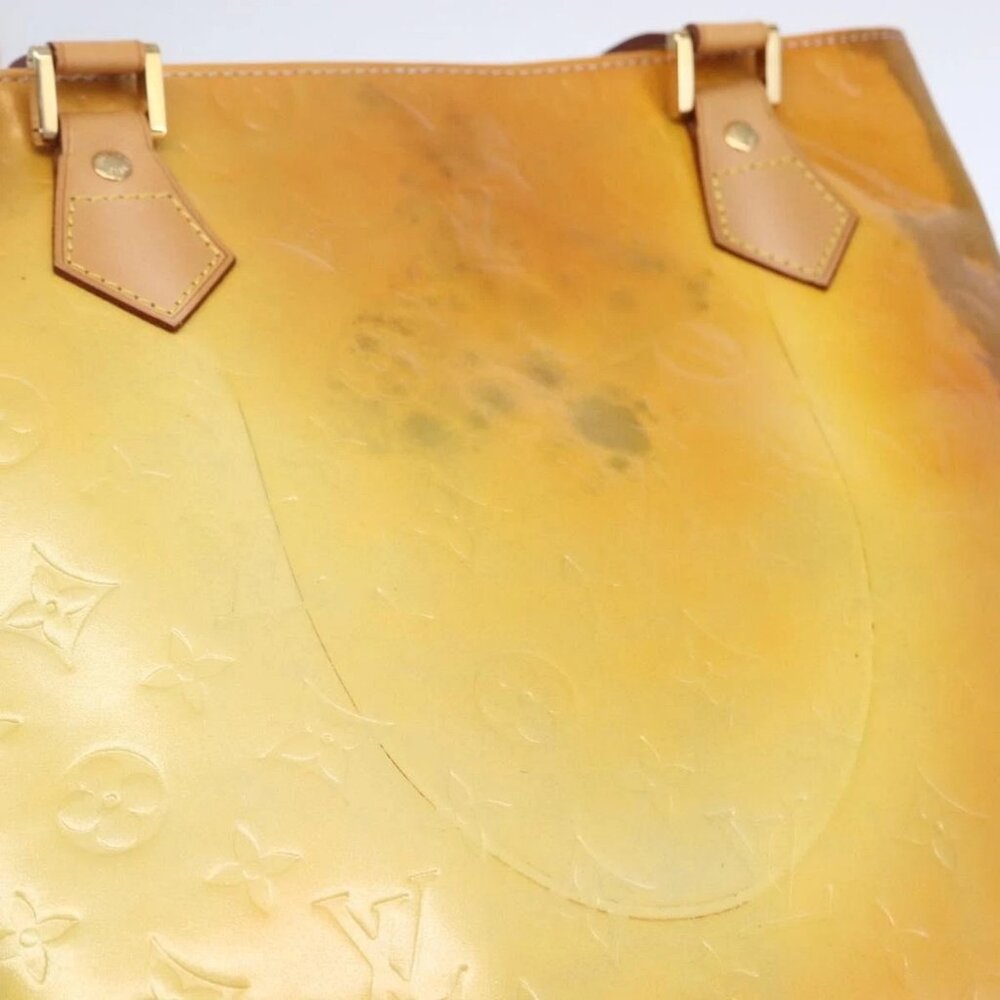 LOUIS VUITTON Monogram Vernis Houston Hand Bag Gris M91053 LV Auth BA8340 - Picture 14 of 16